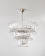 Palmette Lustre Feuille en Verre Superposée - Neutralighting