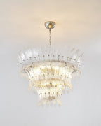 Palmette Lustre Feuille en Verre Superposée - Neutralighting