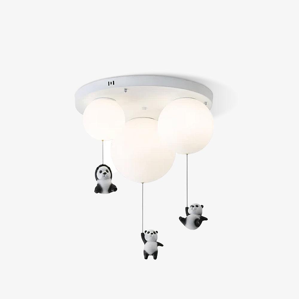 Aursilos Lampe de Plafond en Verre Panda Élégante - Neutralighting