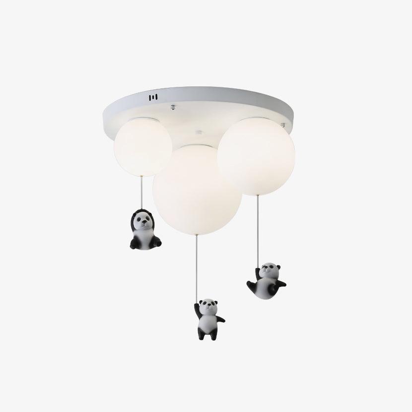 Aursilos Lampe de Plafond en Verre Panda Élégante - Neutralighting