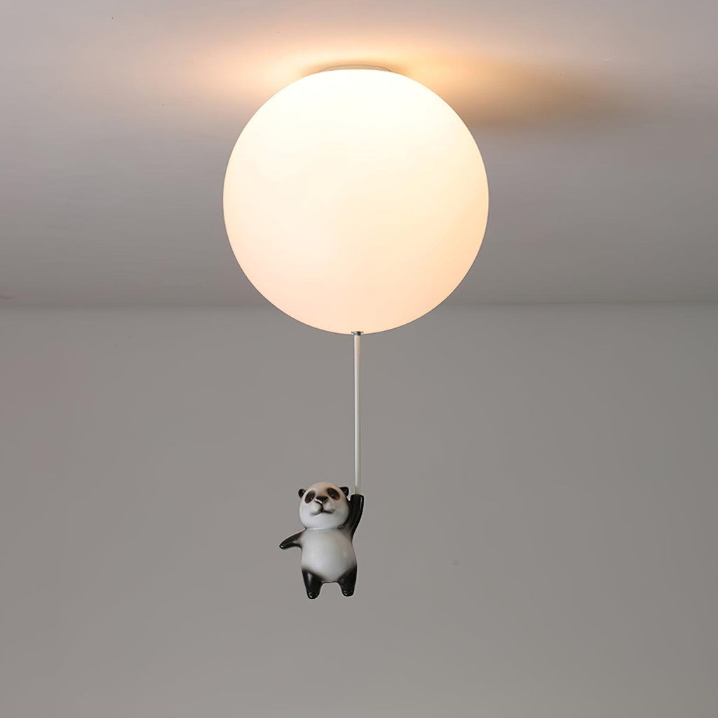 Aursilos Lampe de Plafond en Verre Panda Élégante - Neutralighting