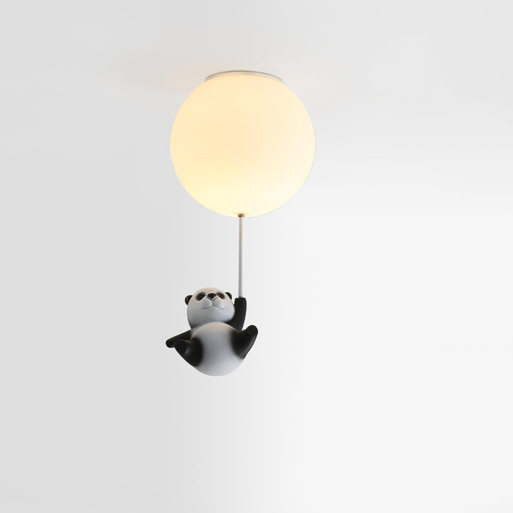 Aursilos Lampe de Plafond en Verre Panda Élégante - Neutralighting