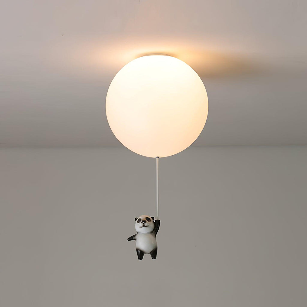 Aursilos Lampe de Plafond en Verre Panda Élégante - Neutralighting