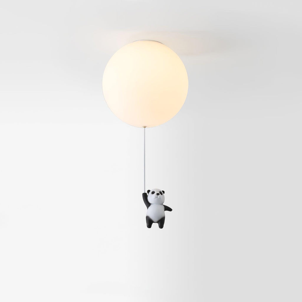 Aursilos Lampe de Plafond en Verre Panda Élégante - Neutralighting