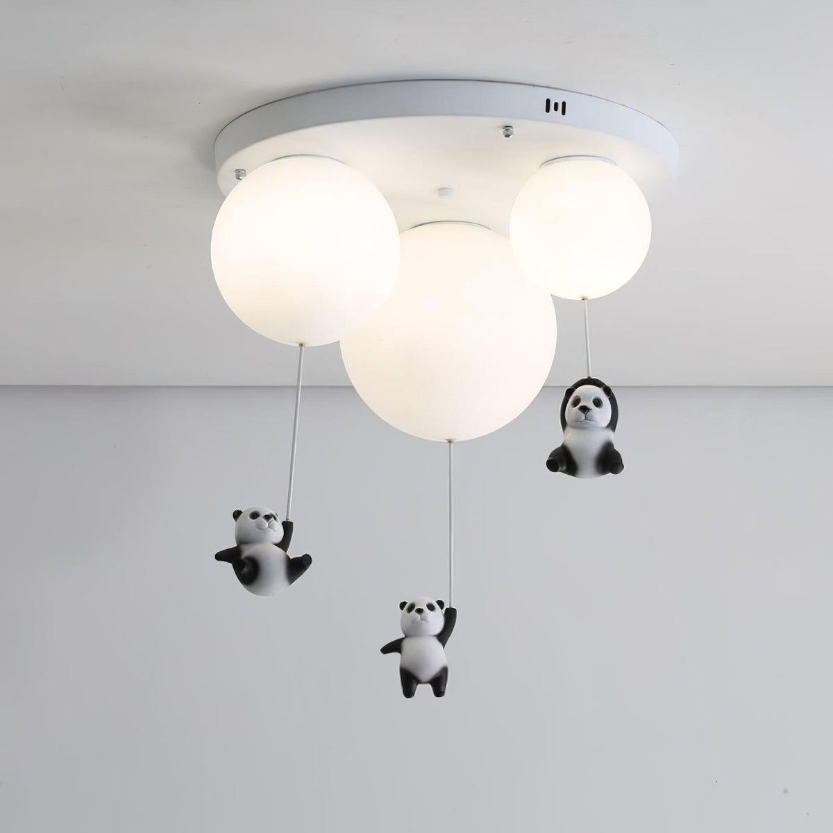 Aursilos Lampe de Plafond en Verre Panda Élégante - Neutralighting