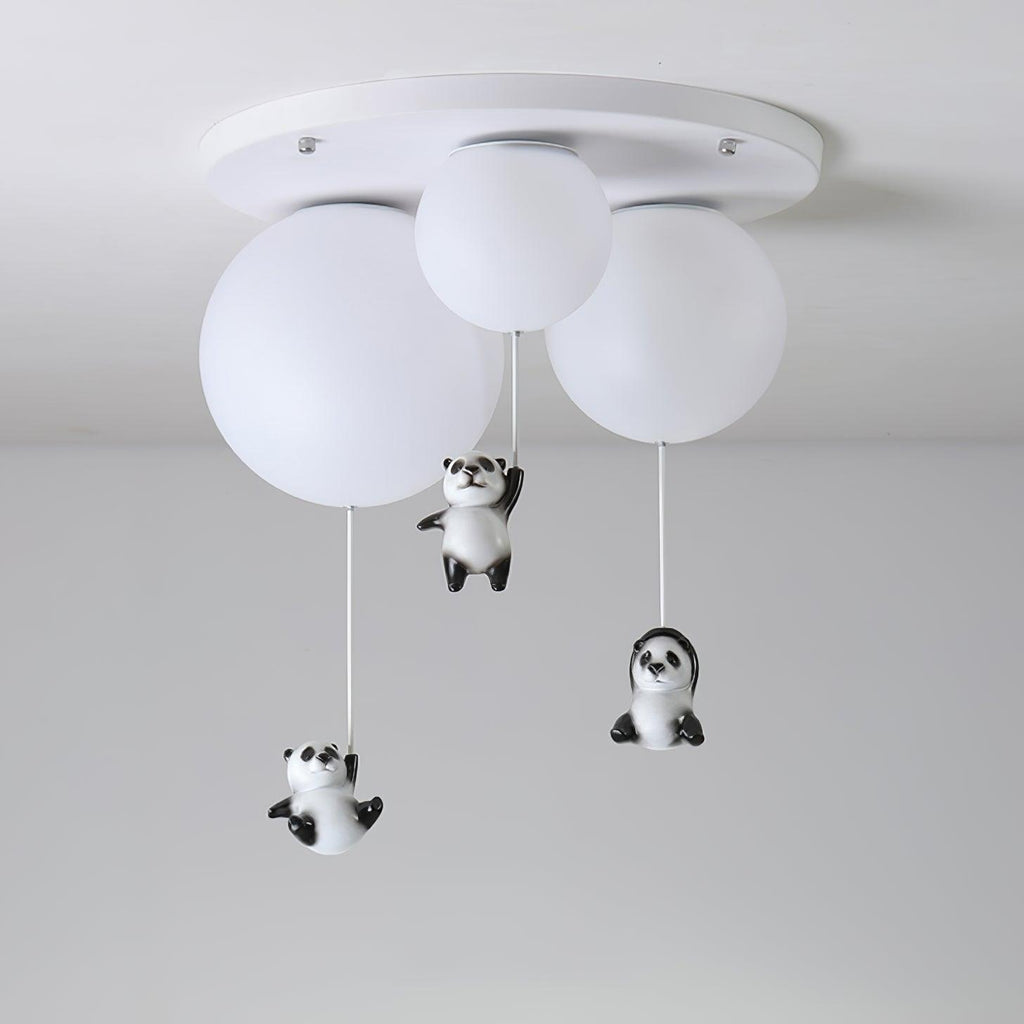 Aursilos Lampe de Plafond en Verre Panda Élégante - Neutralighting