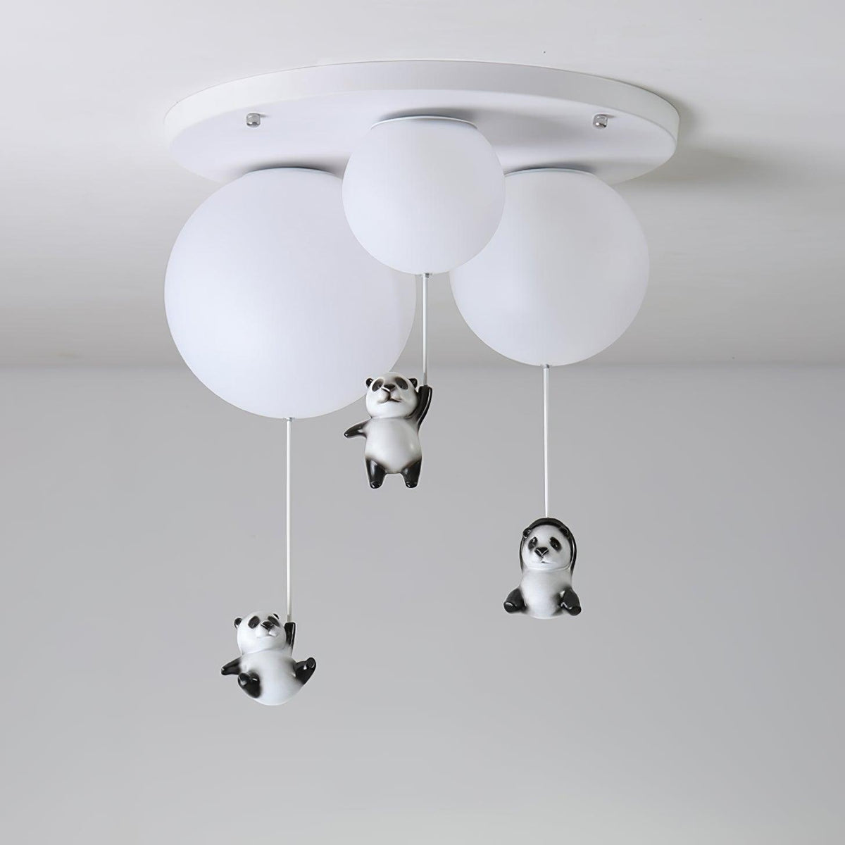 Aursilos Lampe de Plafond en Verre Panda Élégante - Neutralighting