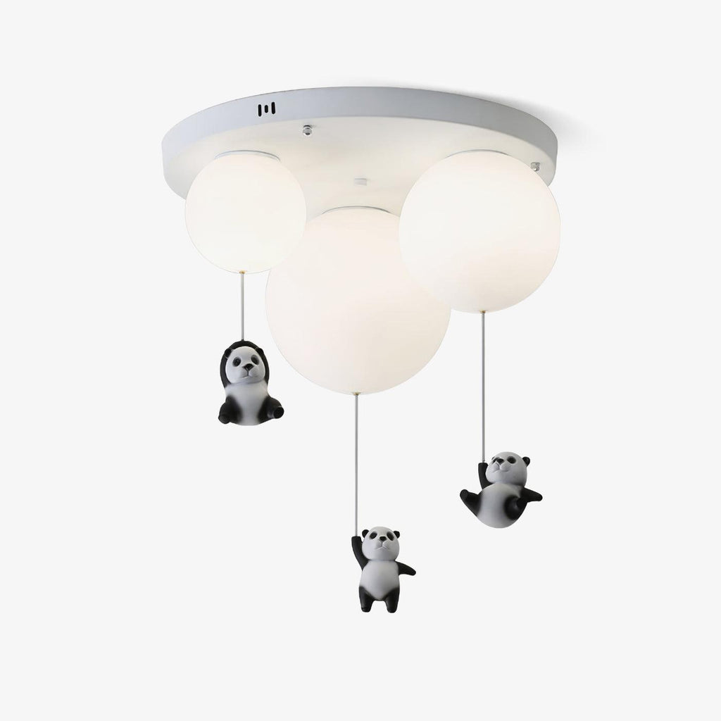 Aursilos Lampe de Plafond en Verre Panda Élégante - Neutralighting