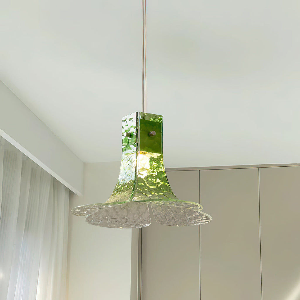 Panya Lampe Pendante en Verre Soufflé à la Main Pétale Organique - Neutralighting