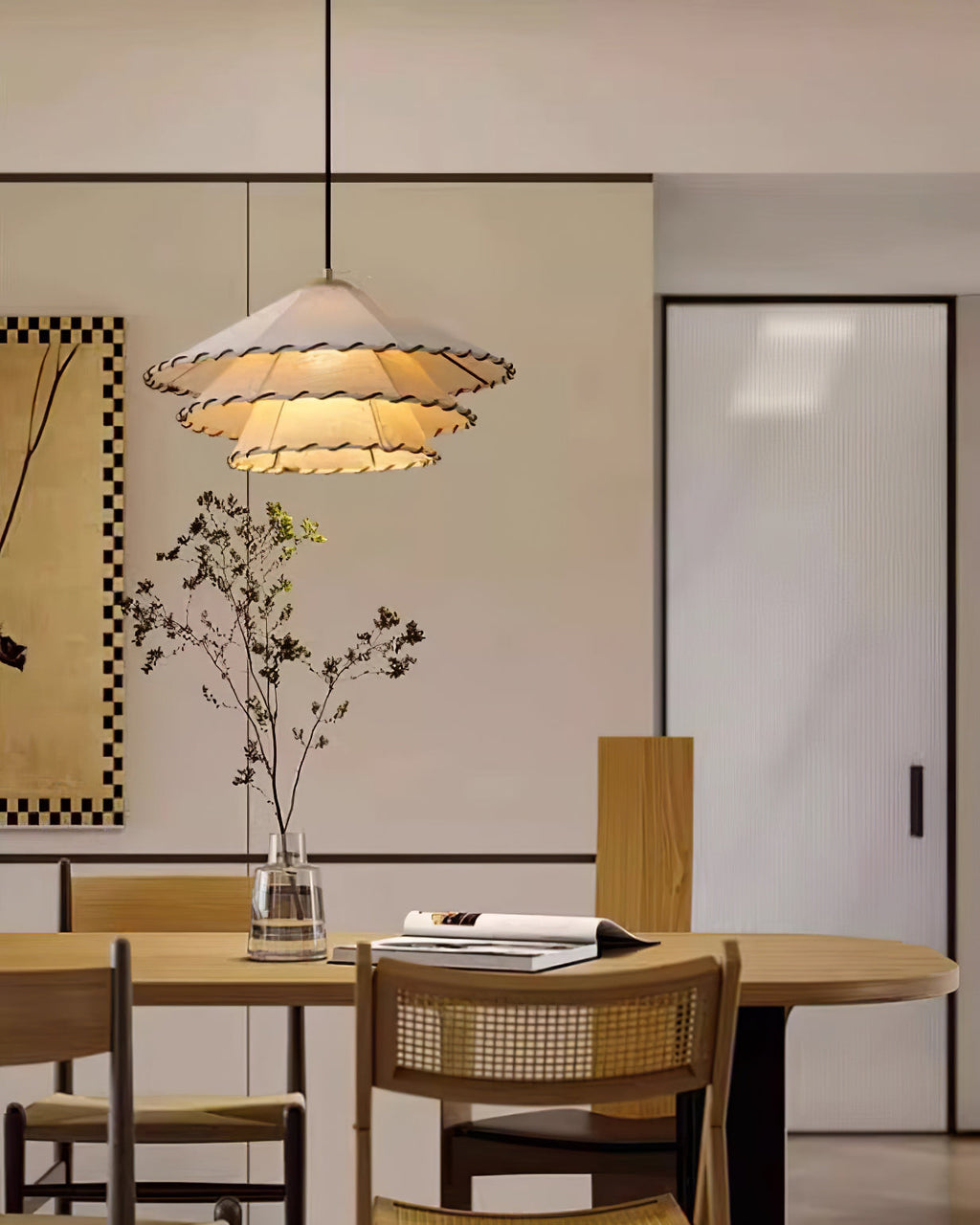 Vionel Suspension Moderne en Tissu à Fiche - Neutralighting