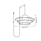 Vionel Suspension Moderne en Tissu à Fiche - Neutralighting