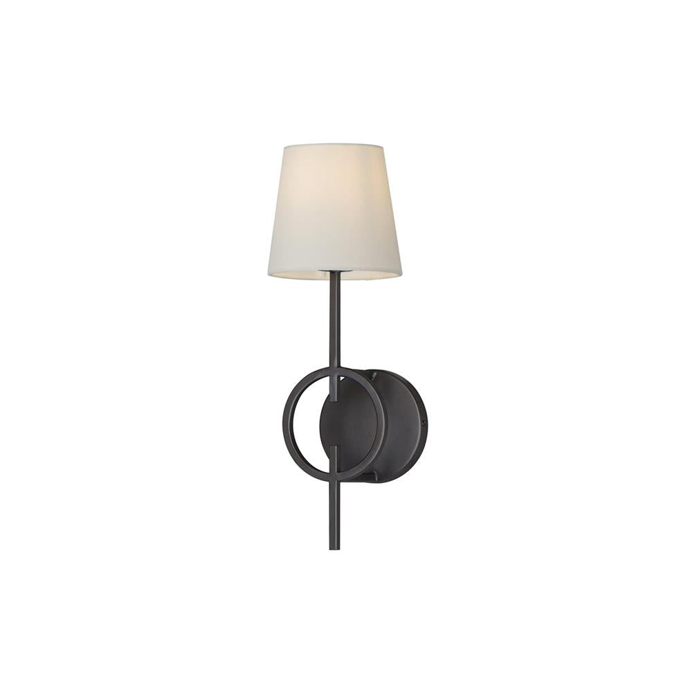Evtalila Applique Murale Tissu Noir Vintage Élégante - Neutralighting