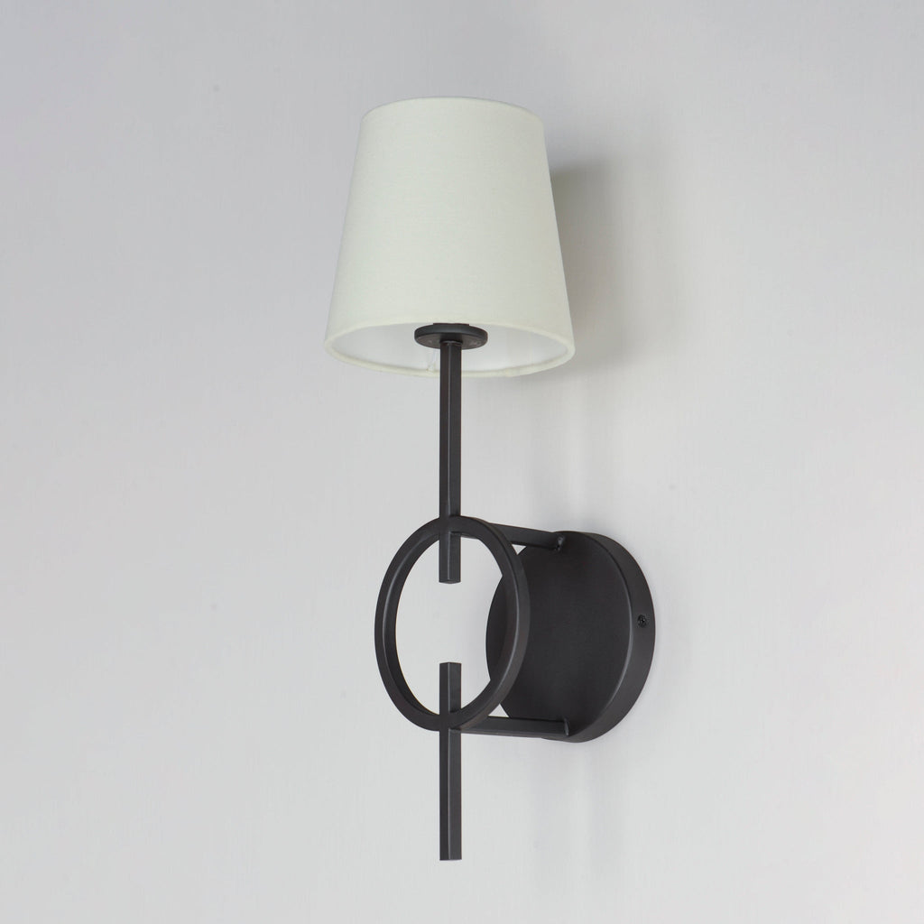 Evtalila Applique Murale Tissu Noir Vintage Élégante - Neutralighting