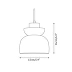 Ritta Lampe Pendentive Dôme en Travertin et Verre - Neutralighting