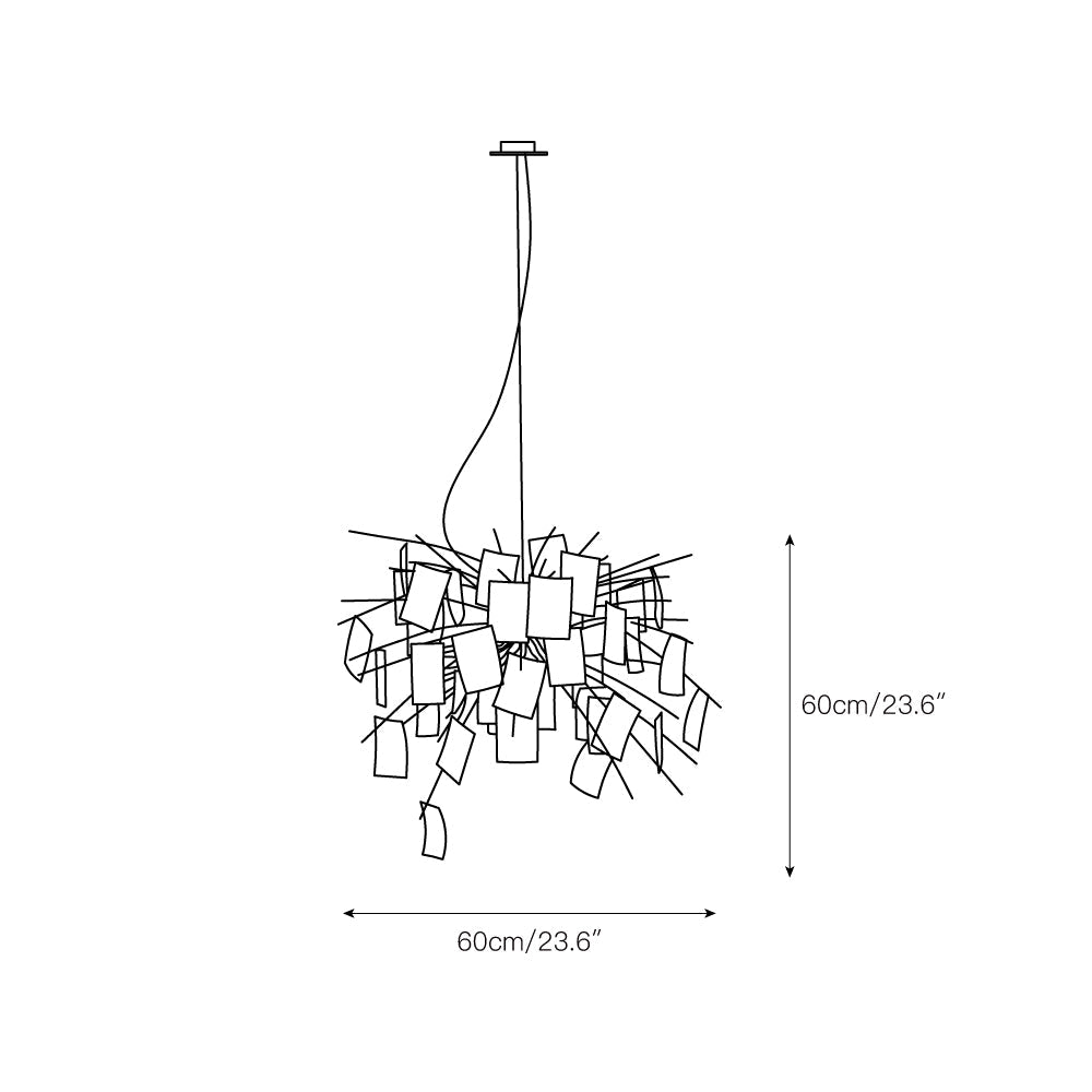 Ortheen Lustre Métal Papier Créativité Individuelle - Neutralighting