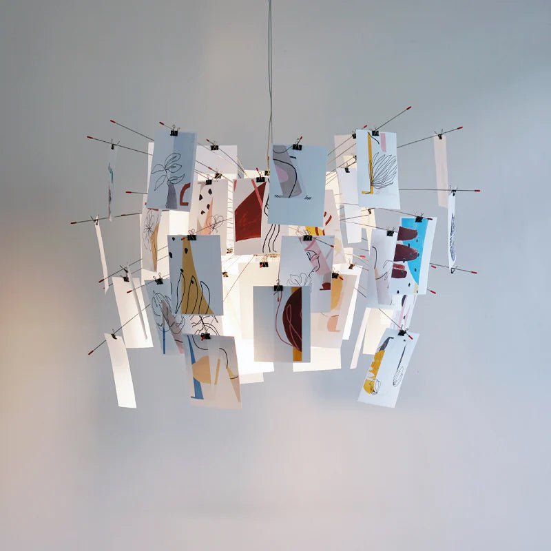 Lustra Chandelier en Papier Personnalisable Créatif - Neutralighting