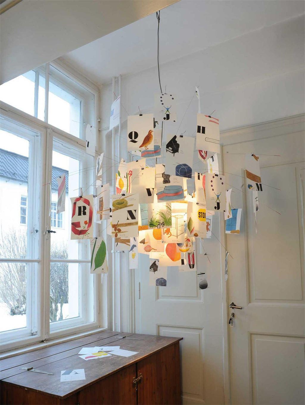Lustra Chandelier en Papier Personnalisable Créatif - Neutralighting