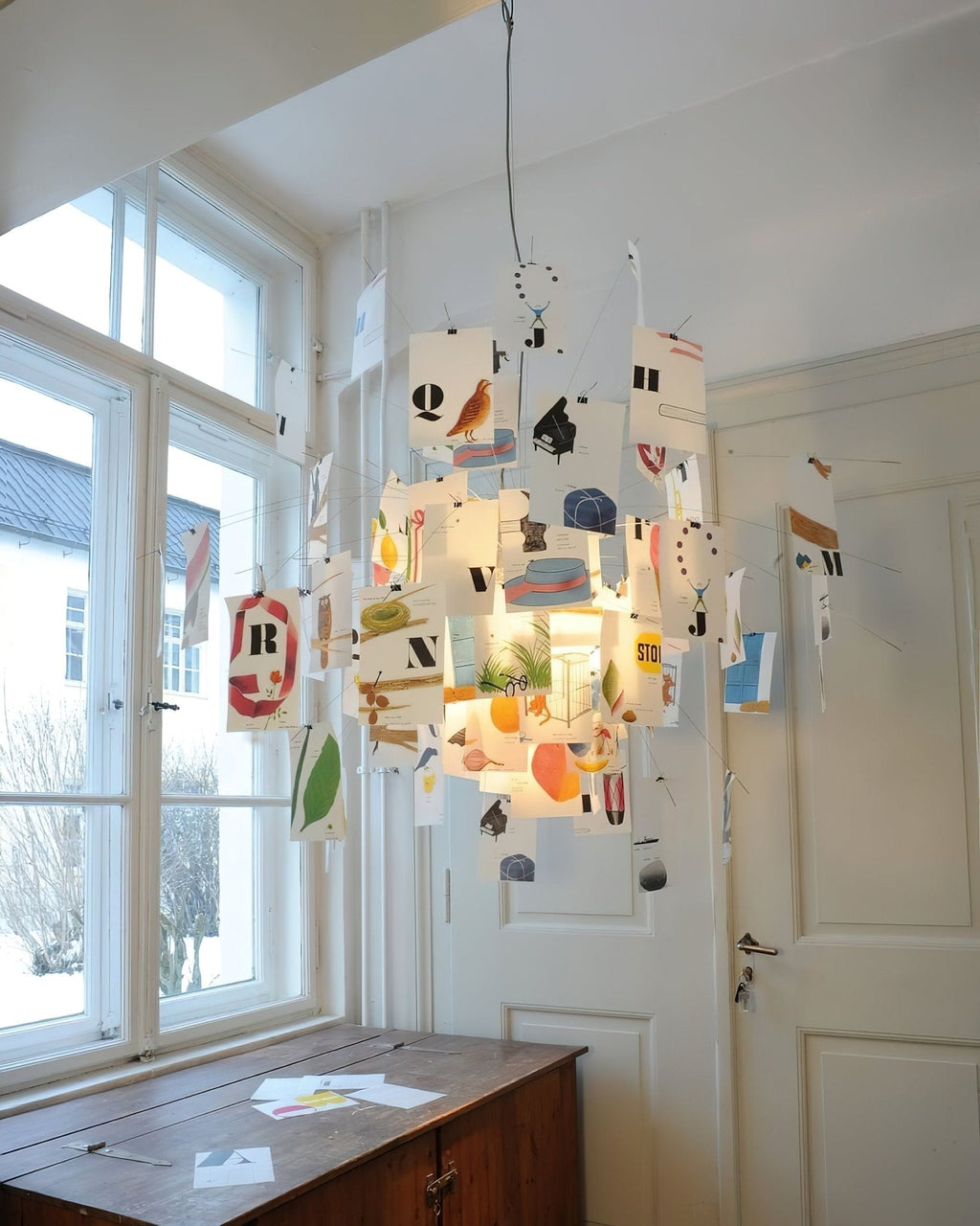 Lustra Chandelier en Papier Personnalisable Créatif - Neutralighting
