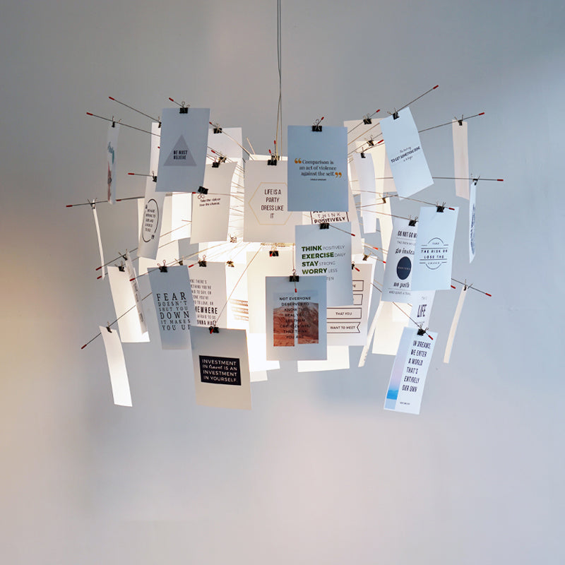 Ortheen Lustre Métal Papier Créativité Individuelle - Neutralighting