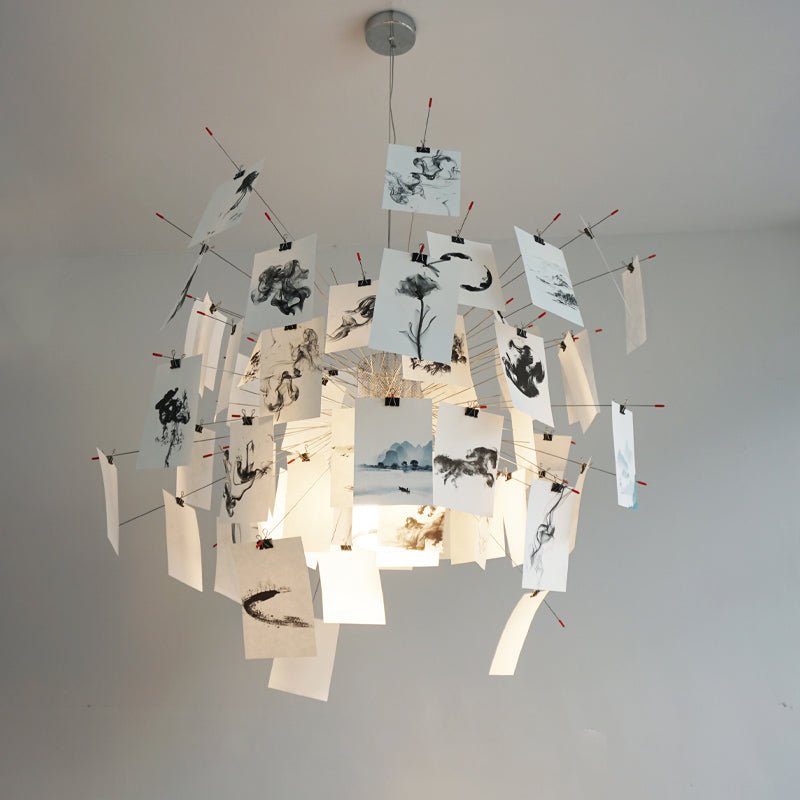 Lustra Chandelier en Papier Personnalisable Créatif - Neutralighting