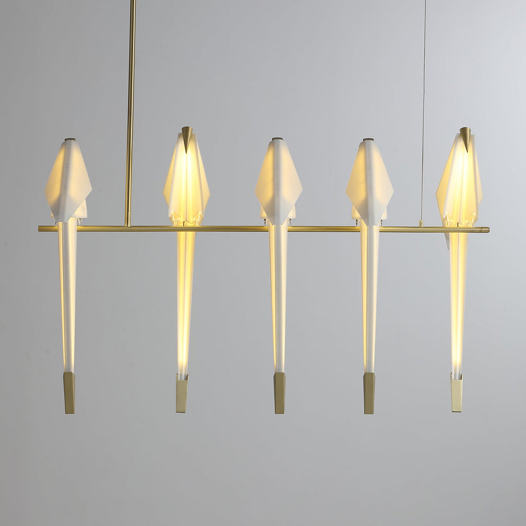 Lustra Chandelier Grue en Papier Sculpturale LED - Neutralighting
