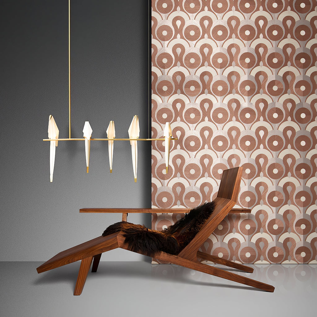 Lustra Chandelier Grue en Papier Sculpturale LED - Neutralighting