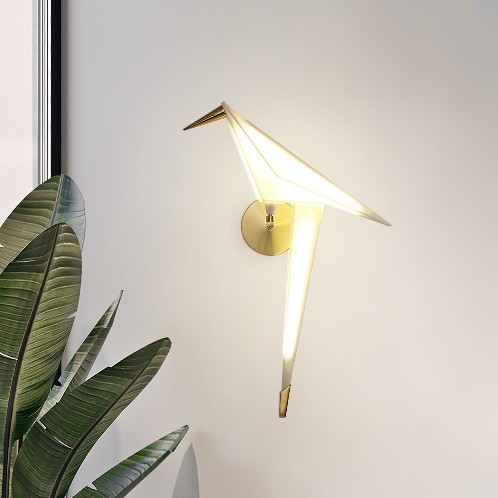 Cunorara Applique Murale Art Nordique Grue en Papier - Neutralighting