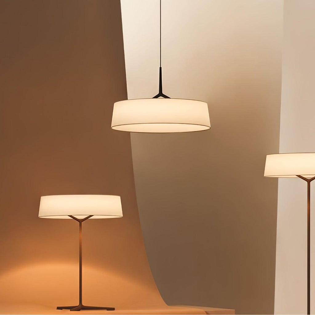 Ovynira Cylindrique Tissu Suspension Lumière - Neutralighting