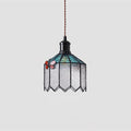 Tiffany Suspension Papillon Verre Vintage - Neutralighting