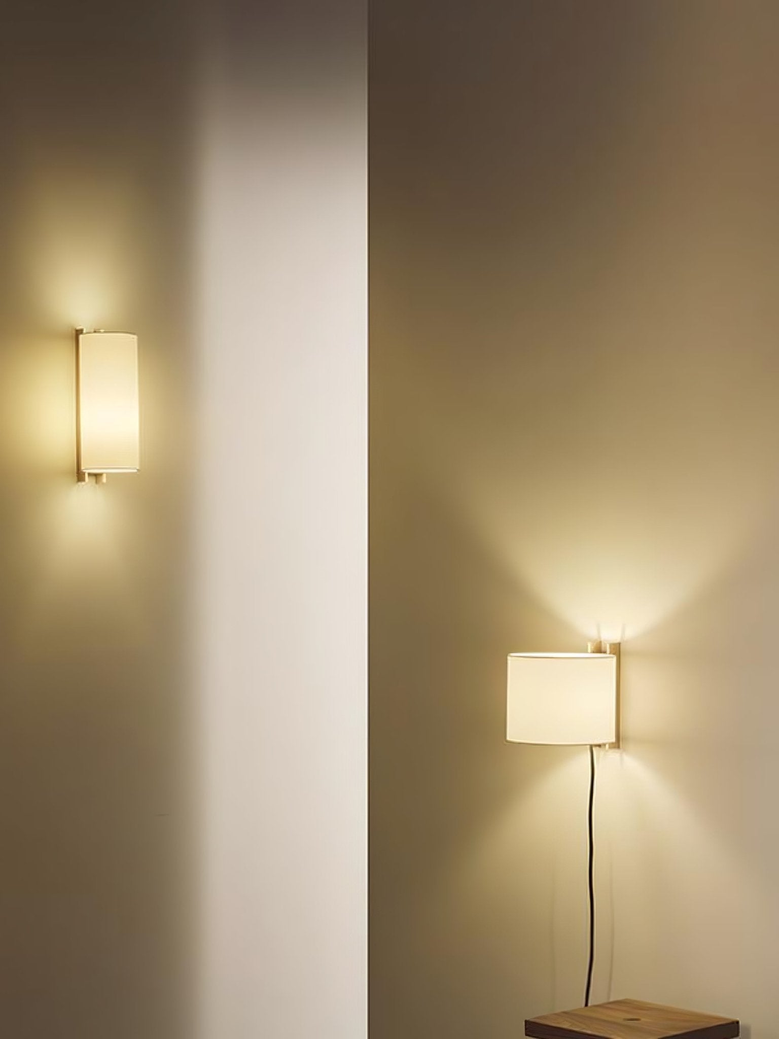 Aura Applique Murale Minimaliste en Tissu - Neutralighting