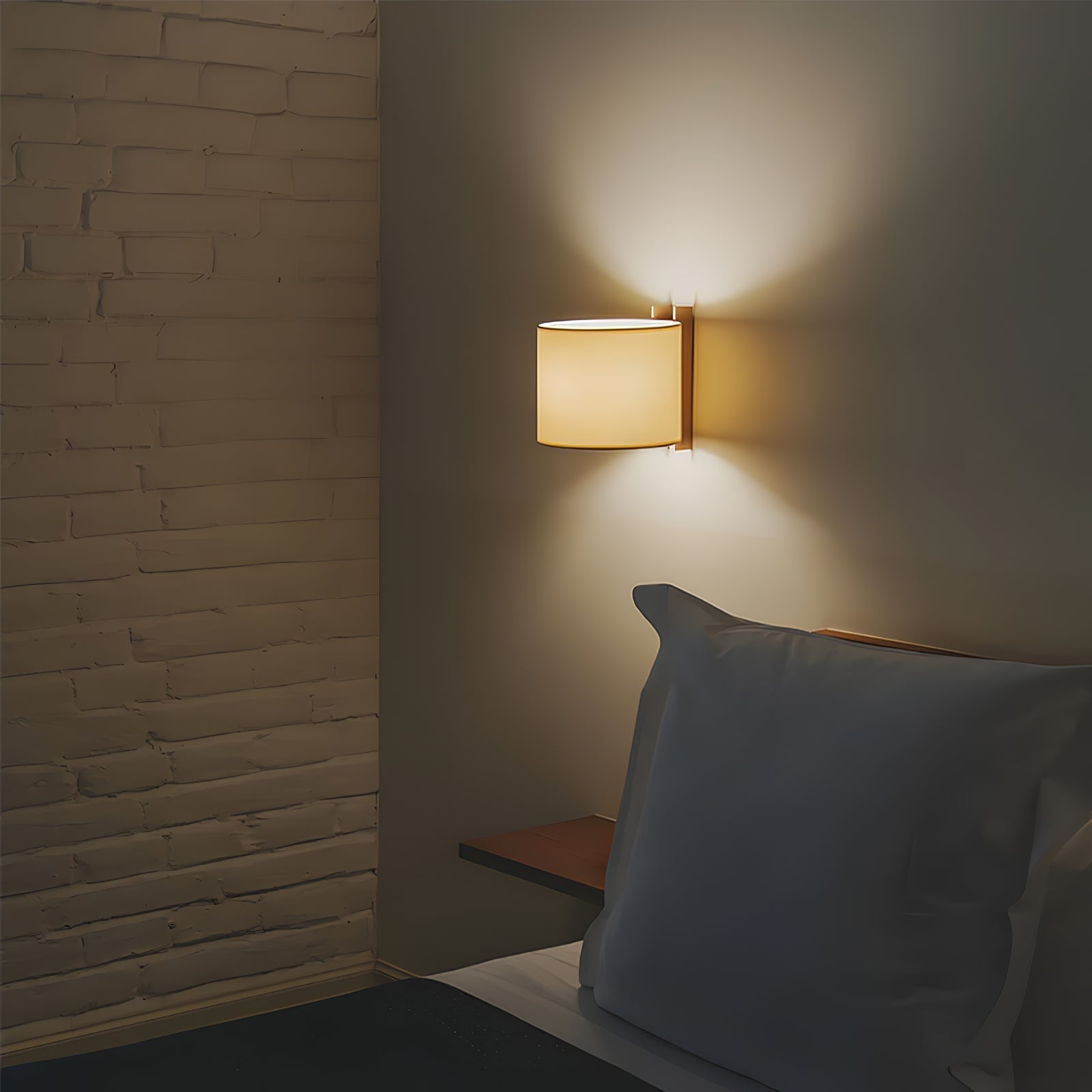 Aura Applique Murale Minimaliste en Tissu - Neutralighting