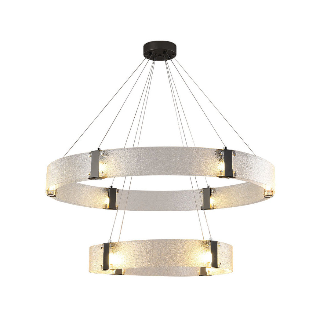 Parallel Lustre Verre Anneau Minimaliste Moderne - Neutralighting