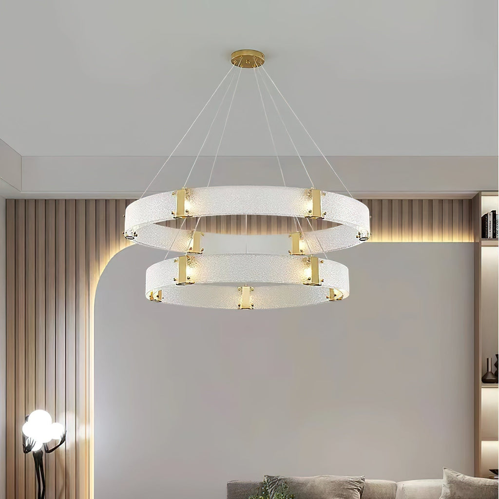 Parallel Lustre Verre Anneau Minimaliste Moderne - Neutralighting