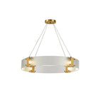 Parallel Lustre Verre Anneau Minimaliste Moderne - Neutralighting