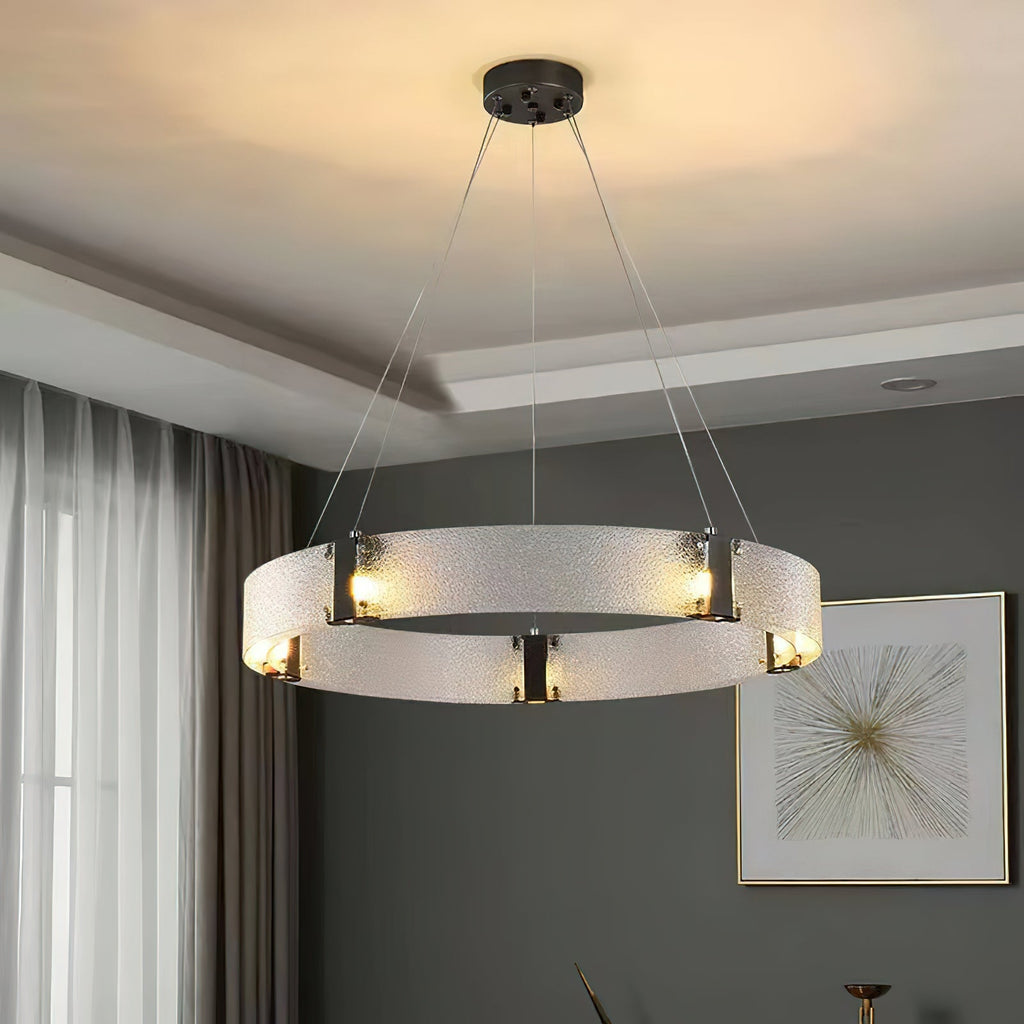 Parallel Lustre Verre Anneau Minimaliste Moderne - Neutralighting