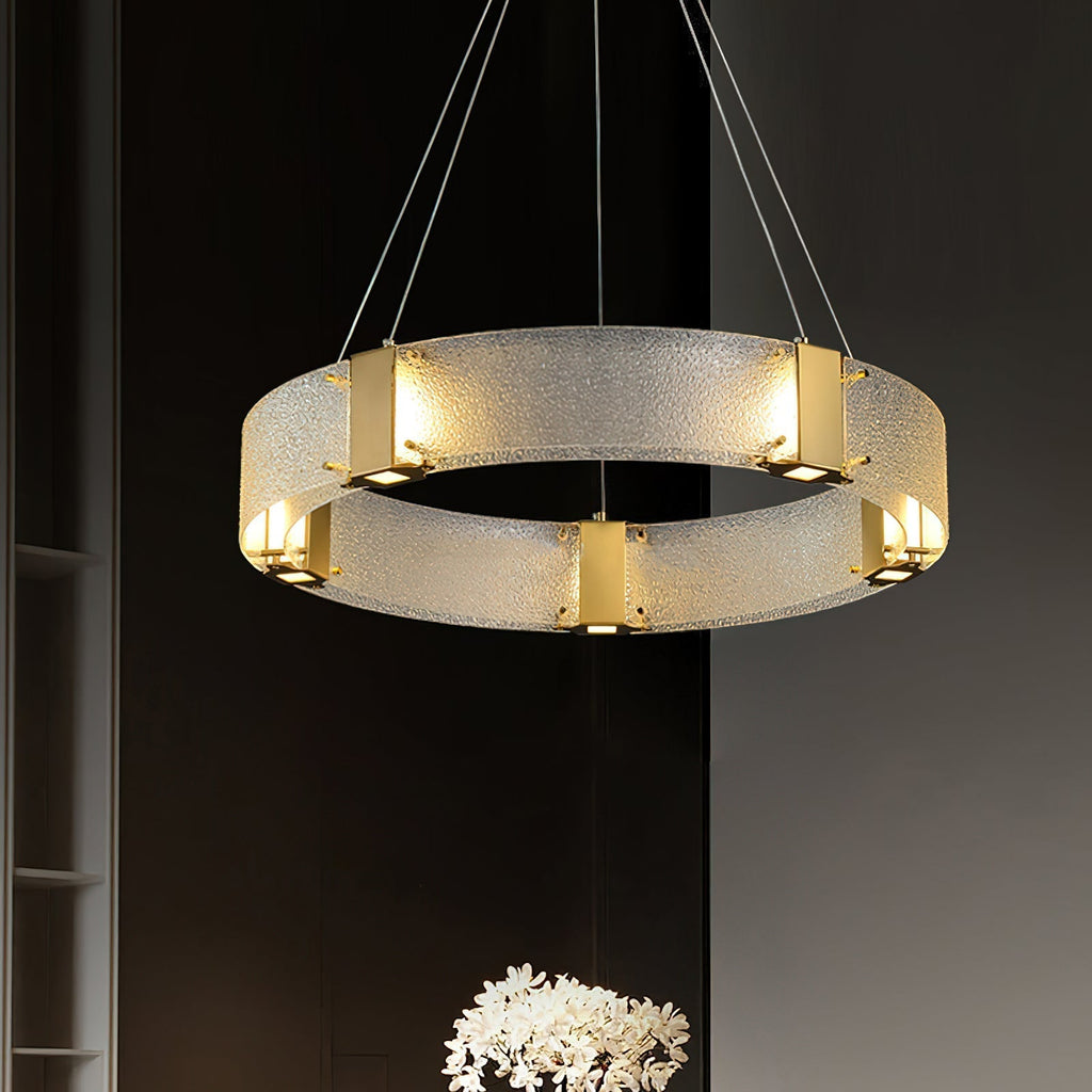 Parallel Lustre Verre Anneau Minimaliste Moderne - Neutralighting