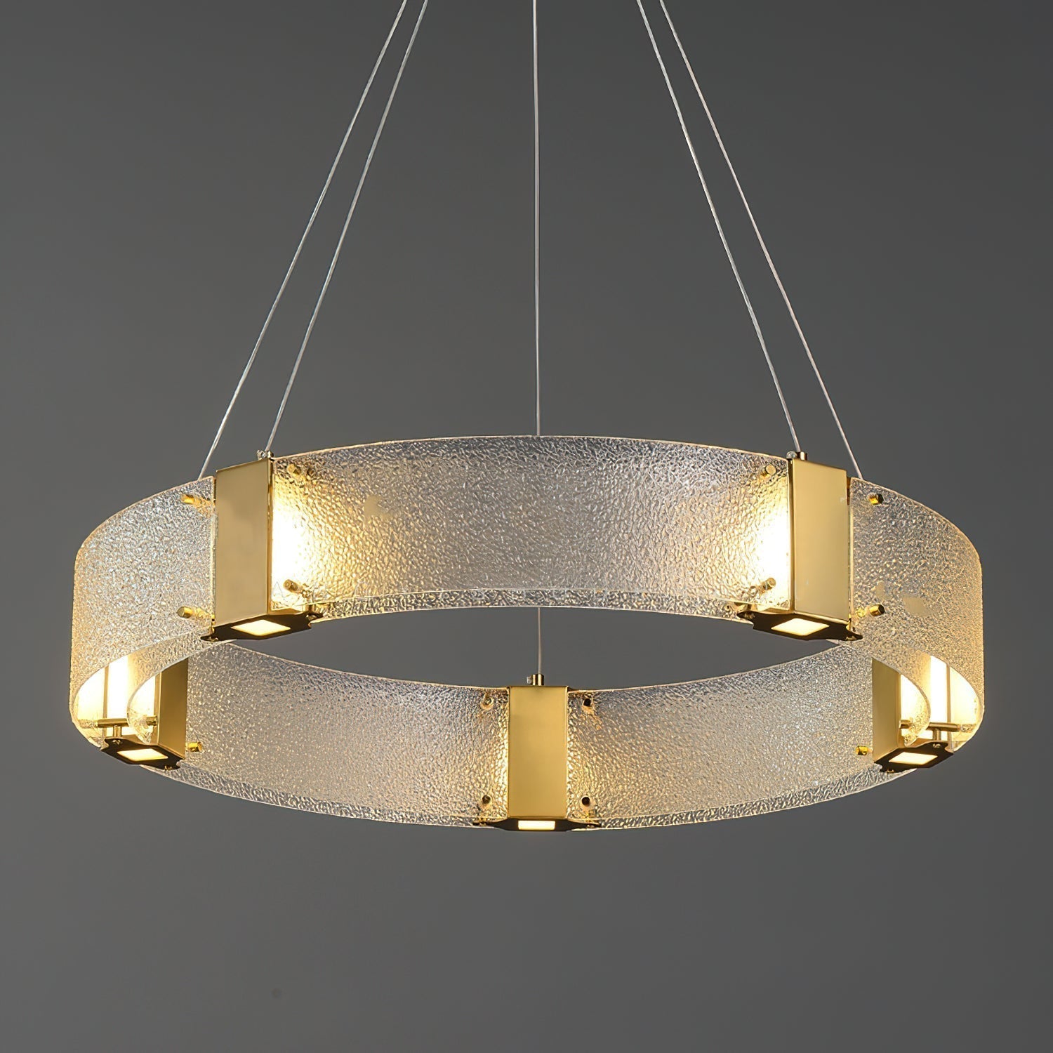 Parallel Lustre Verre Anneau Minimaliste Moderne - Neutralighting