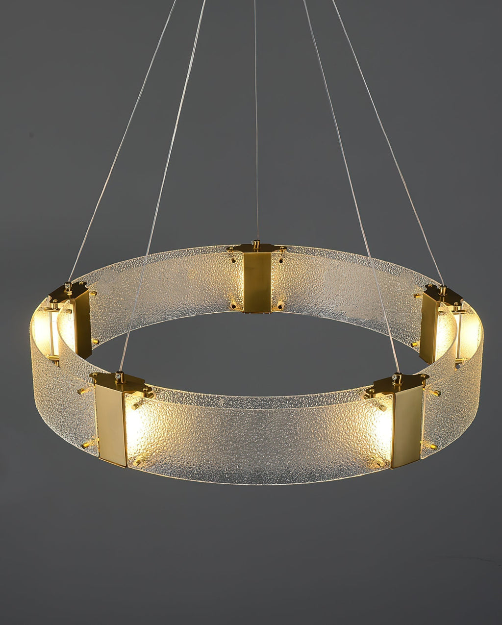 Parallel Lustre Verre Anneau Minimaliste Moderne - Neutralighting