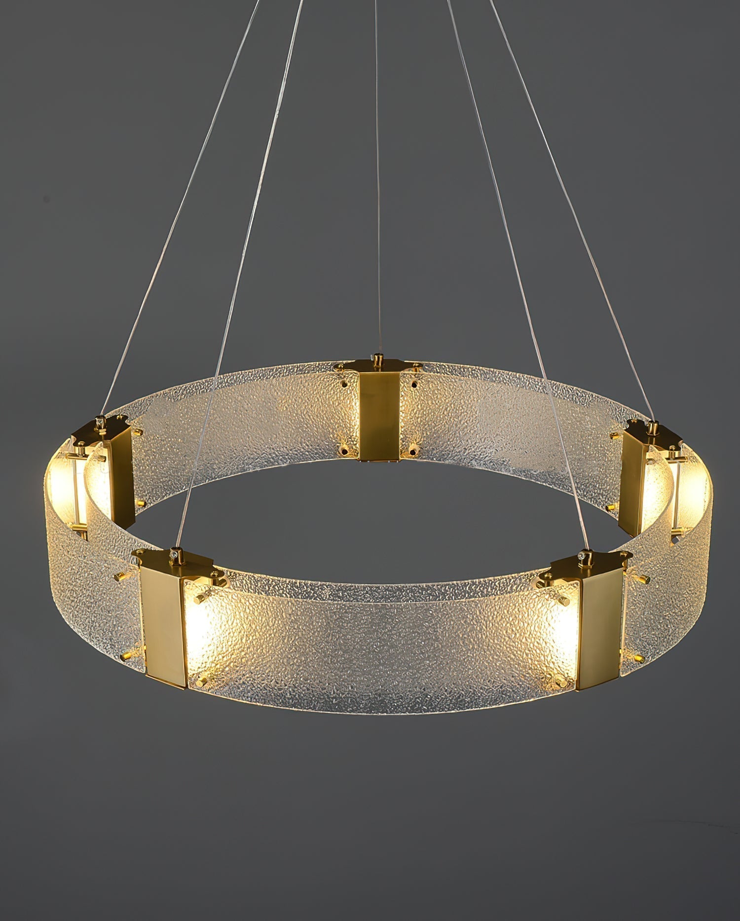 Parallel Lustre Verre Anneau Minimaliste Moderne - Neutralighting