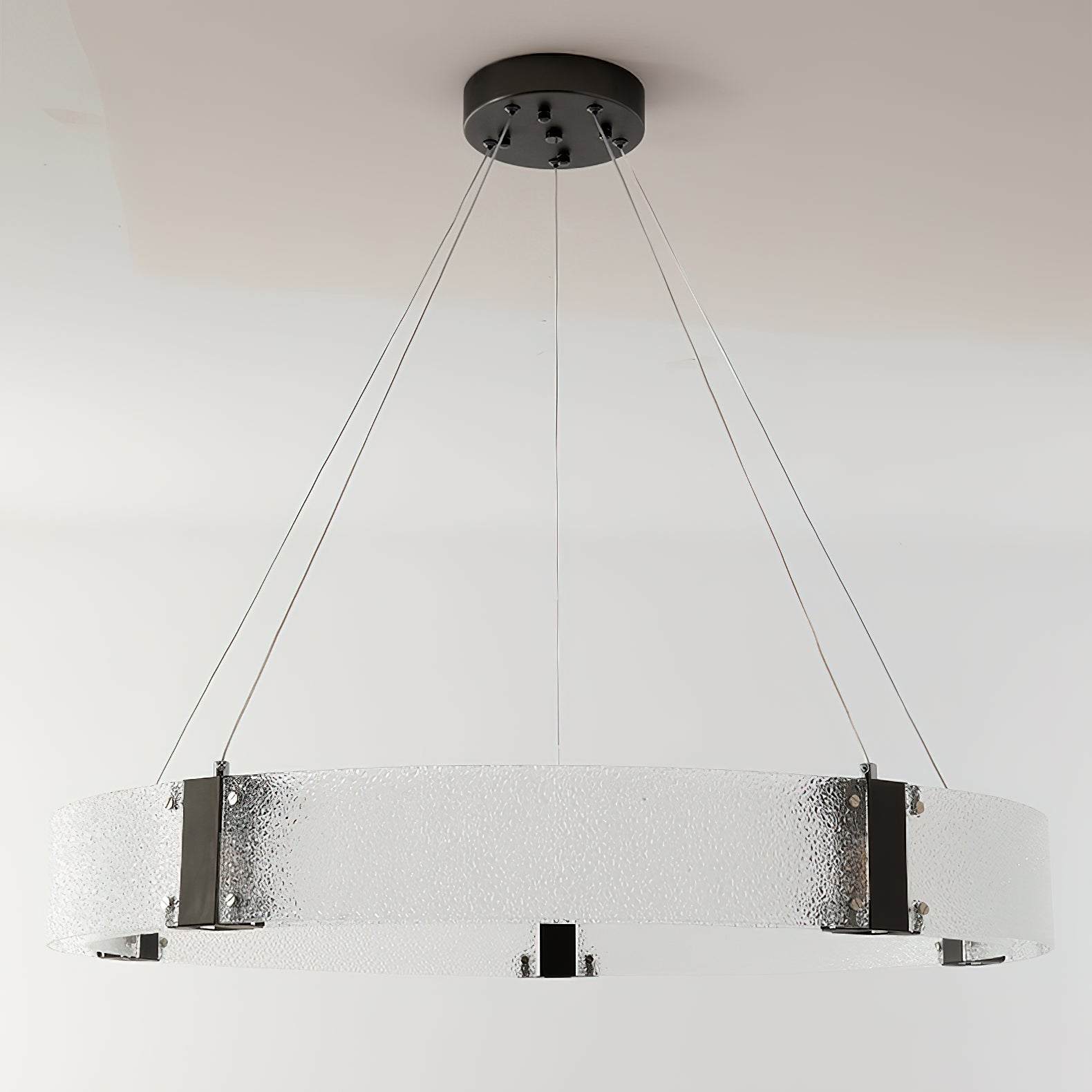 Parallel Lustre Verre Anneau Minimaliste Moderne - Neutralighting