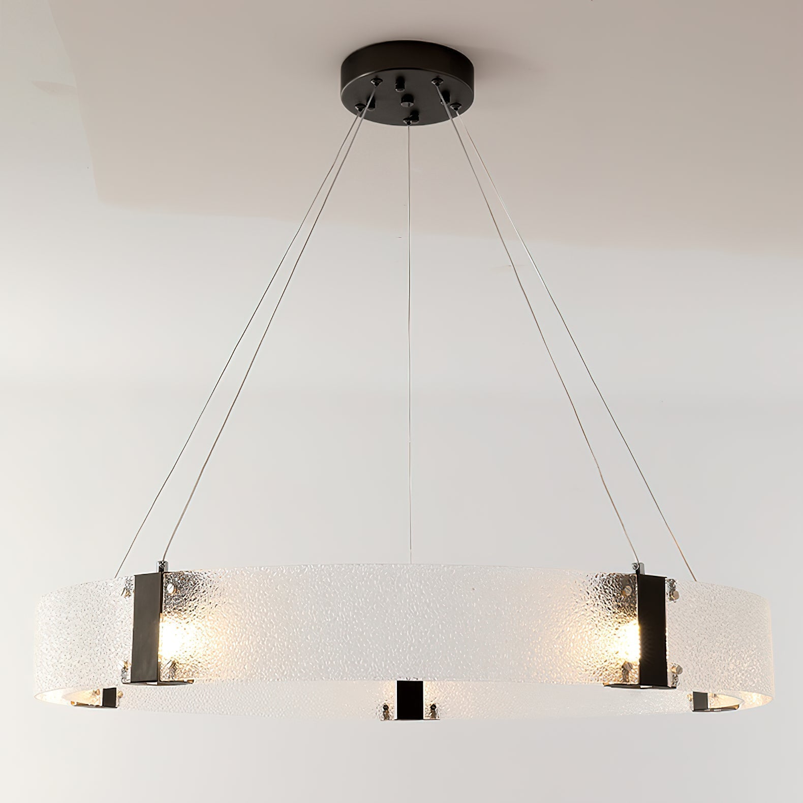 Parallel Lustre Verre Anneau Minimaliste Moderne - Neutralighting