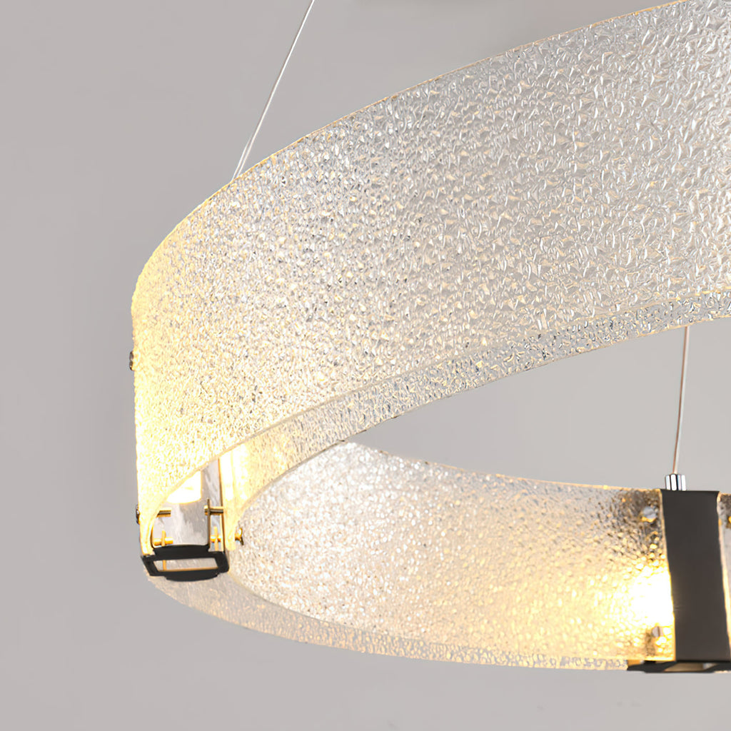Parallel Lustre Verre Anneau Minimaliste Moderne - Neutralighting