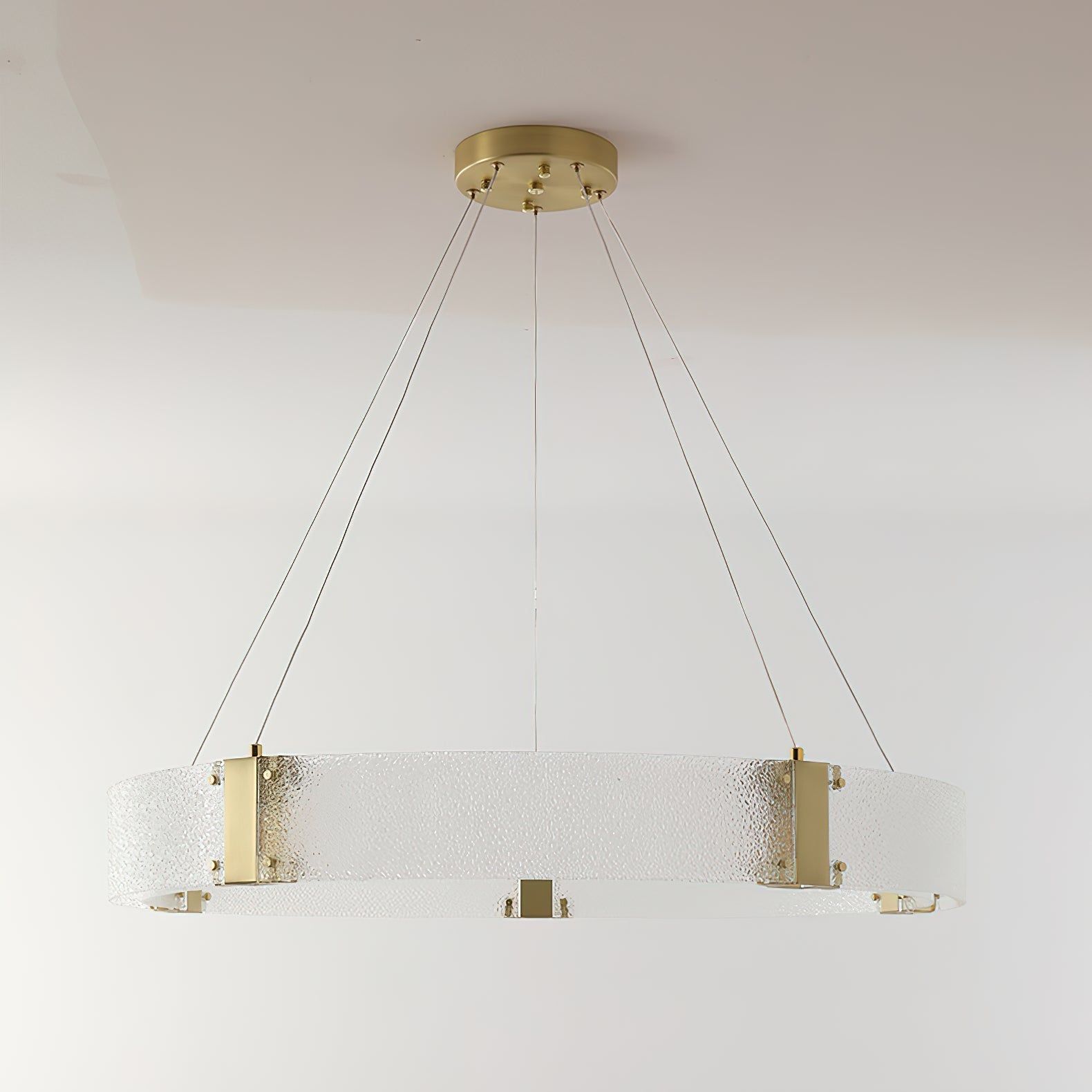 Parallel Lustre Verre Anneau Minimaliste Moderne - Neutralighting
