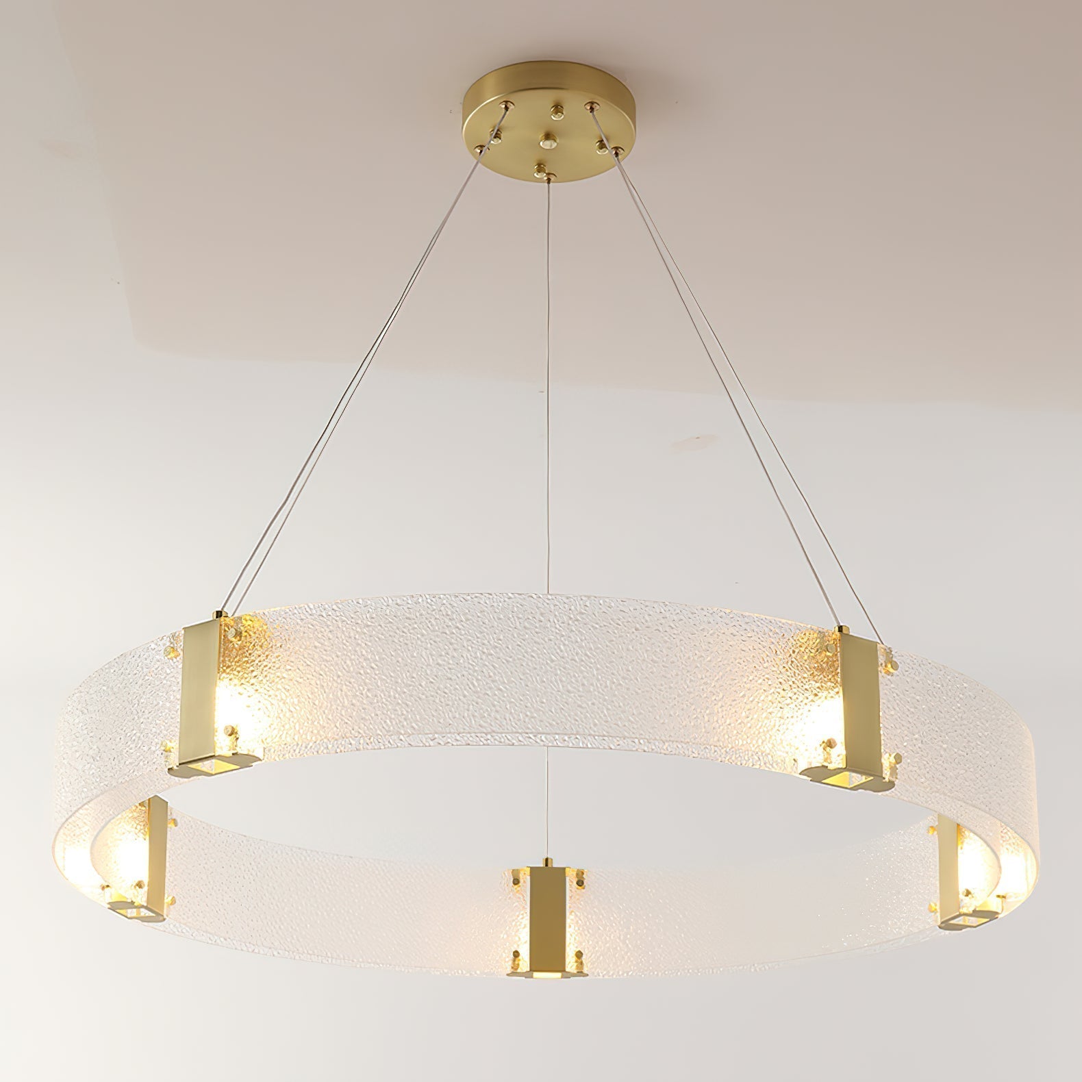 Parallel Lustre Verre Anneau Minimaliste Moderne - Neutralighting