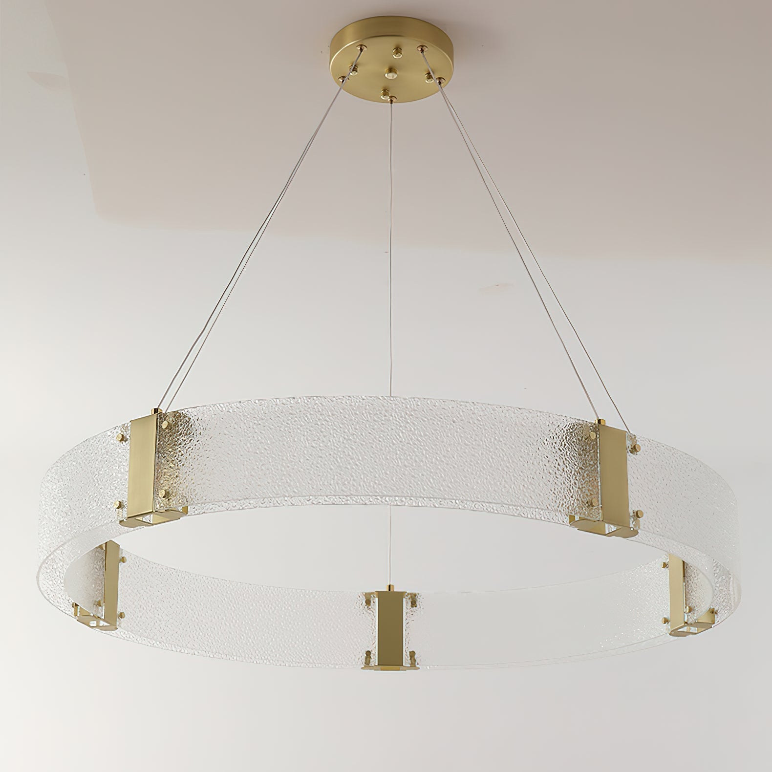 Parallel Lustre Verre Anneau Minimaliste Moderne - Neutralighting