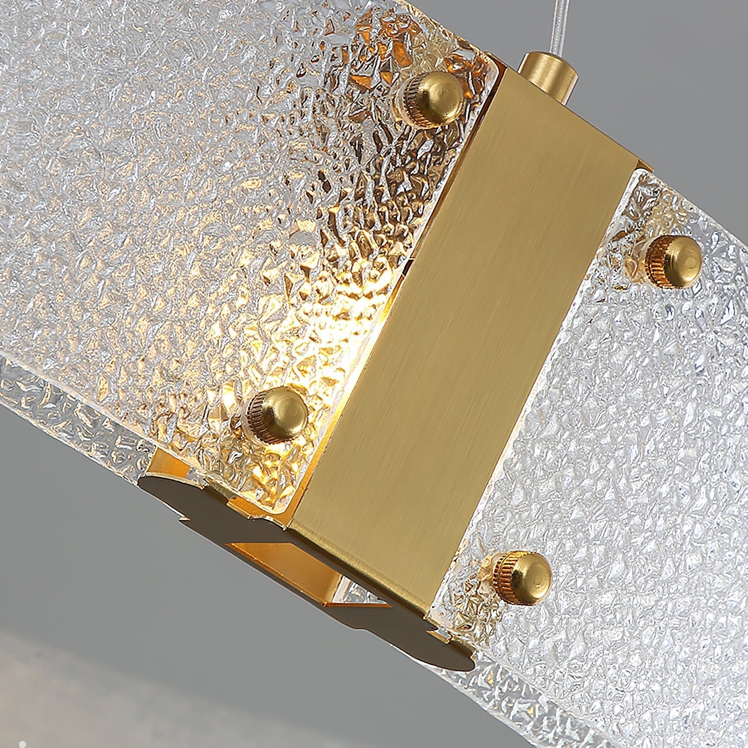 Parallel Lustre Verre Anneau Minimaliste Moderne - Neutralighting