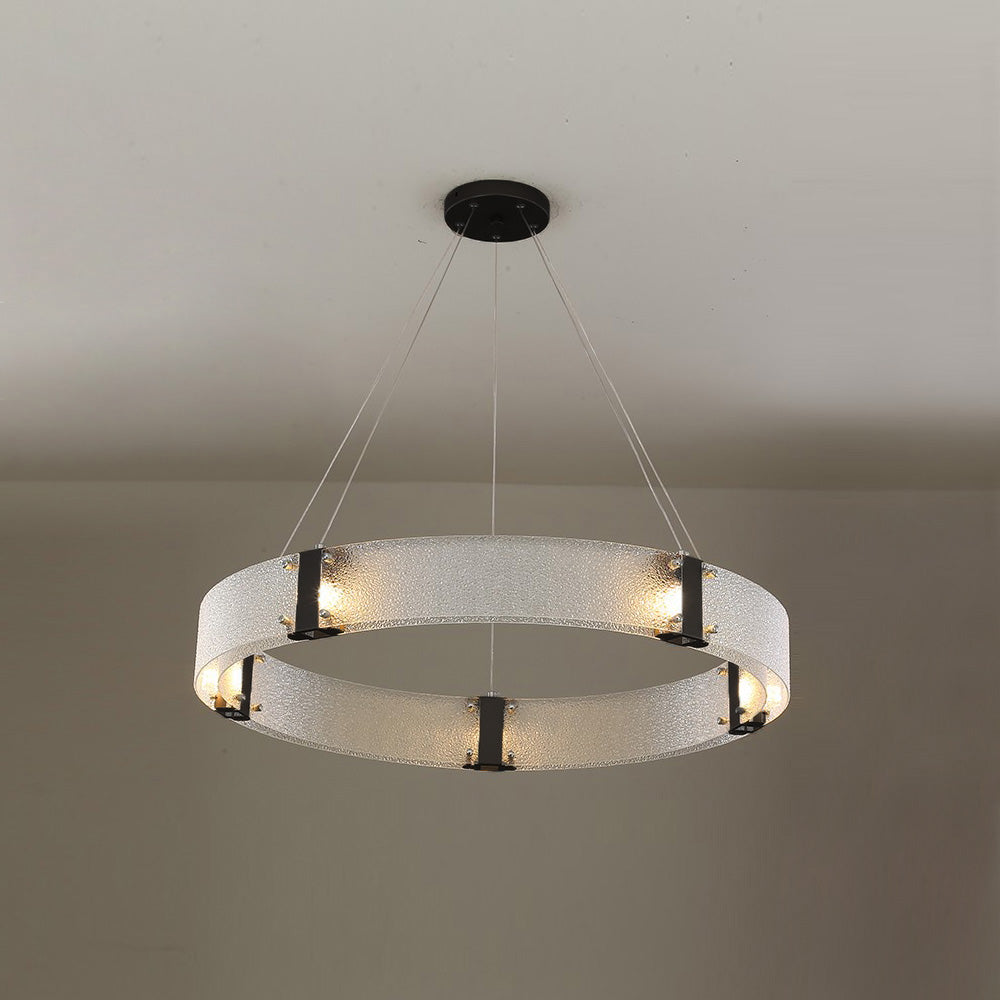 Parallel Lustre Verre Anneau Minimaliste Moderne - Neutralighting