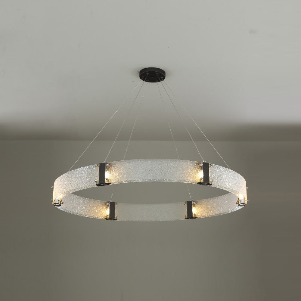 Parallel Lustre Verre Anneau Minimaliste Moderne - Neutralighting