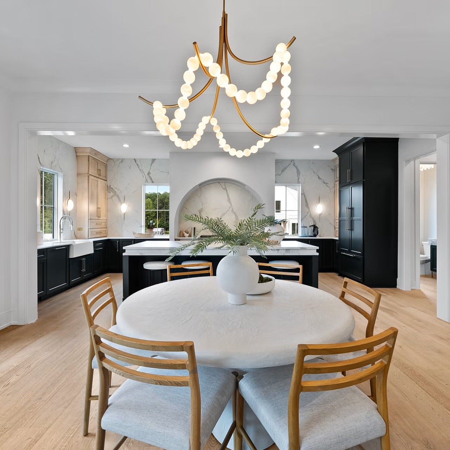 Zavenarae Lustre Nickel Albâtre Art Nordic Premium - Neutralighting