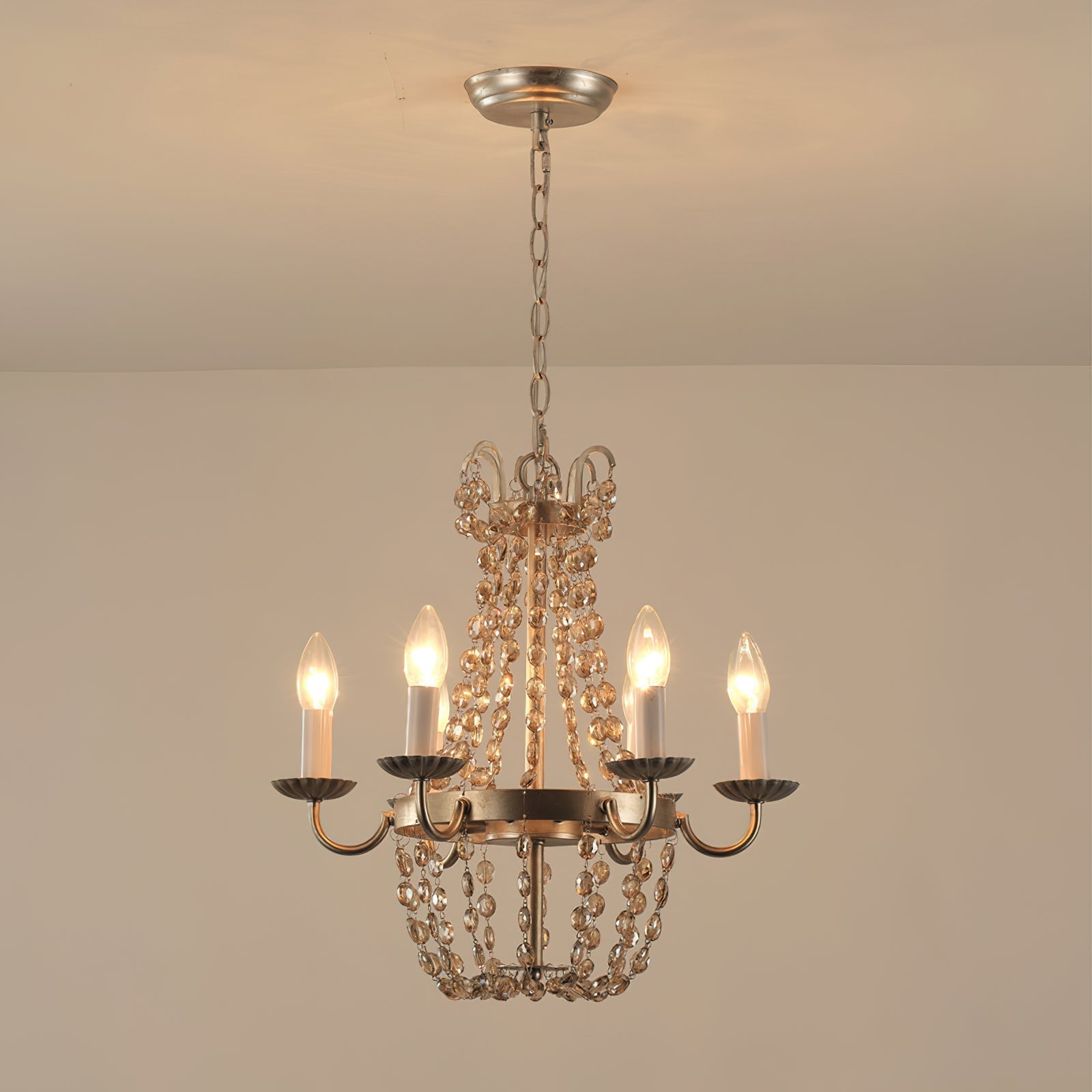 Oraeisra Lustre Cristal Marché Aux Puces Vintage - Neutralighting